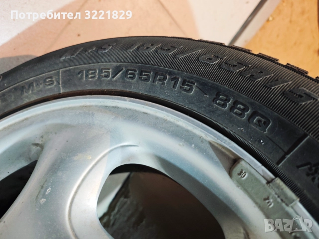 Алуминиеви джанти с гуми за Форд 185/65/15, снимка 4 - Гуми и джанти - 52375081