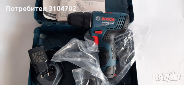 Акумулаторен винтоверт Bosch GSR120-li, 2 батерии, зарядно, куфар(06019G8000), снимка 2 - Винтоверти - 36173786