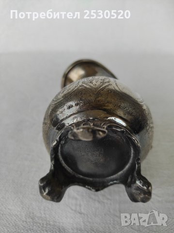 Викторианска посребрена каничка за мляко, снимка 5 - Други ценни предмети - 35794516