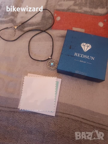 GGBOOM Слънчево-лунен камък Колие, сребро 925 НОВО, снимка 4 - Колиета, медальони, синджири - 50768326