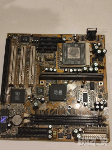 Части платка с процесор intel 500МХц от ретро компютър, снимка 2 - Дънни платки - 53046199