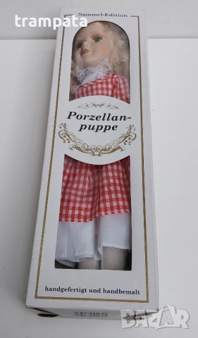 ТОП ОФЕРТА -50%  Немска Порцеланова кукла ,ръчно рисувана.