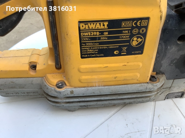 Алигатор за тухли Dewalt DWE398-QS, снимка 3 - Други инструменти - 52055899