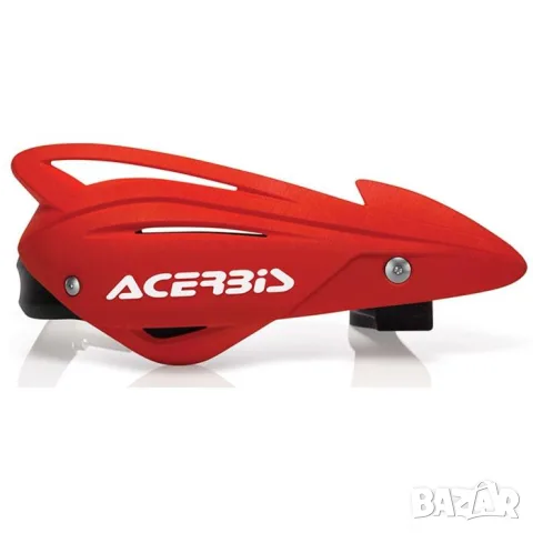 Червени предпазители за ръце Acerbis с вентилиран дизайн