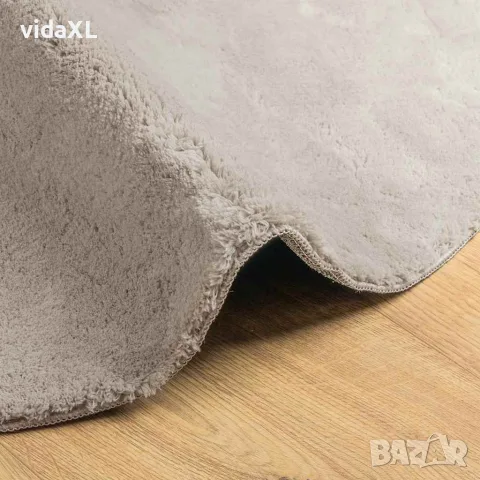 vidaXL Килим HUARTE Пясък 100 x 200 cm Полиестер, снимка 7 - Килими - 56147505