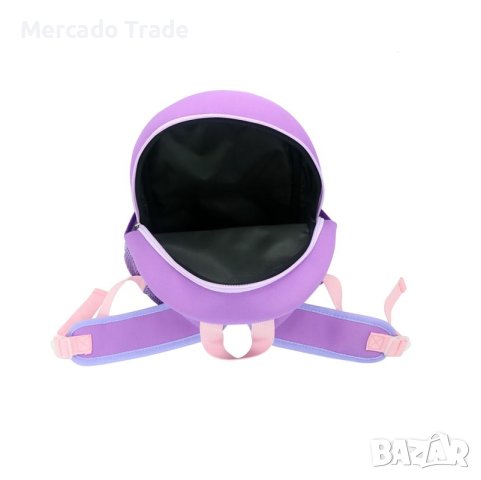 Детска раница Mercado Trade, За детска градина, Коте, Лилав, снимка 4 - Раници - 41952112