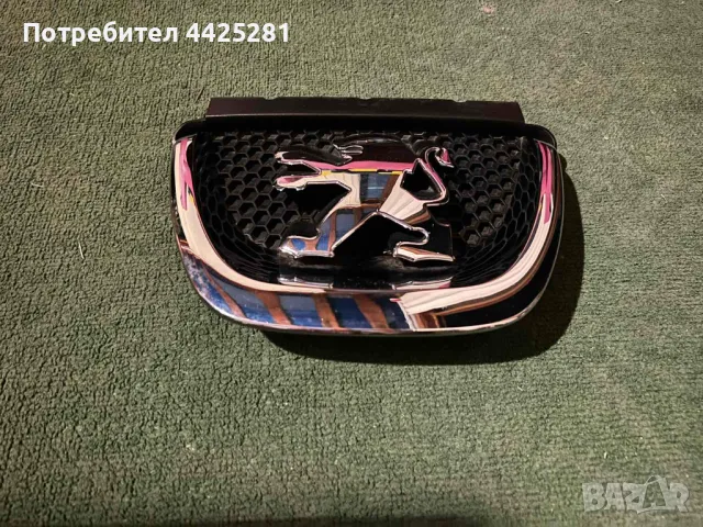 решетка емблема Peugeot 308 модел 2007-2013г. #078S., снимка 2 - Части - 49633961