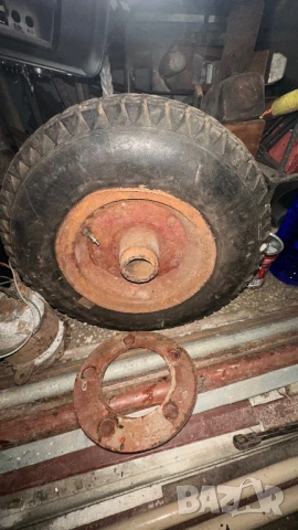 Джанта с гума 4,5 х 9 за мотофреза, стоп, главина