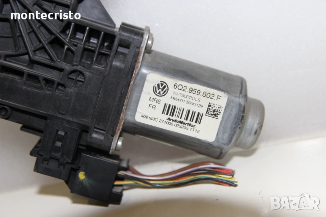 Моторче предно ляво стъкло VW Transporter T5 (2003-2009г.) 6Q2959802F / 6Q2 959 802 F, снимка 3 - Части - 53243611