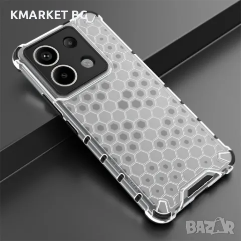 Xiaomi Redmi Note 13 Pro Силиконов Калъф Honeycomb TPU и Протектор, снимка 1 - Калъфи, кейсове - 47952212