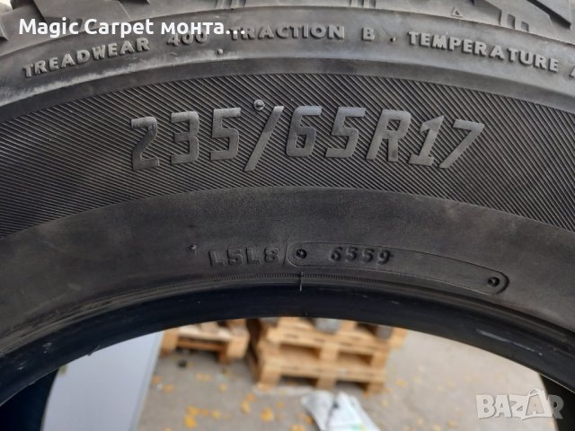 4 броя зимни гуми за джип зимни
 235/65 R 17 По 50 лева за брой
Употребява, снимка 5 - Гуми и джанти - 42728183