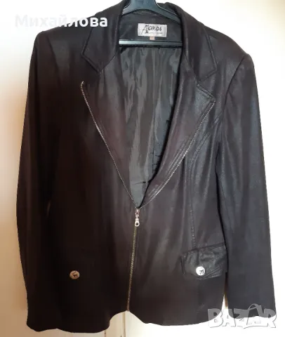 Сако с цип, тип велур