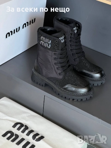 Miu Miu Дамски Боти Миу Миу - Налични Различни Цветове Код E1129, снимка 8 - Дамски боти - 52658317