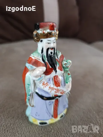 Стара порцеланова китайска фигура, ретро азиатка порцеланова фигура , снимка 4 - Колекции - 49190716