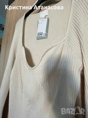 Дамска блуза рипс с деколте, снимка 10 - Блузи с дълъг ръкав и пуловери - 53057003