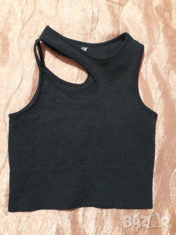 Къс черен потник от H&M, снимка 1