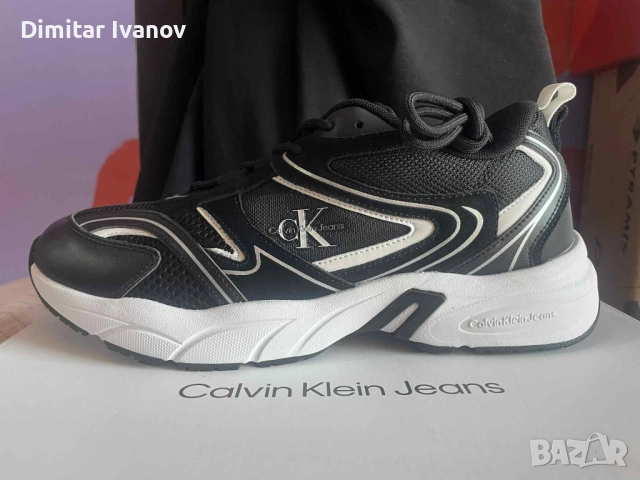 Calvin Klein Jeans Retro Tennis Su-Mesh, снимка 4 - Маратонки - 52434666