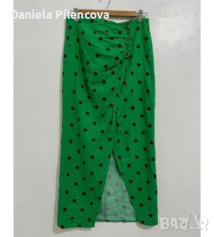 Ленена пола Zara S размер, снимка 2 - Поли - 55981565