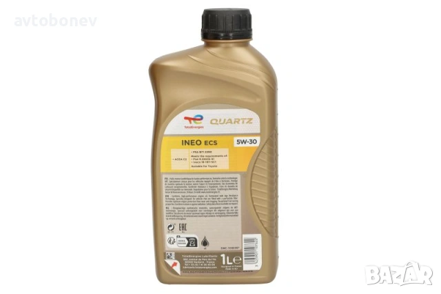 Двигателно масло TOTAL QUARTZ INEO ECS 5W30, снимка 3 - Части - 53735482