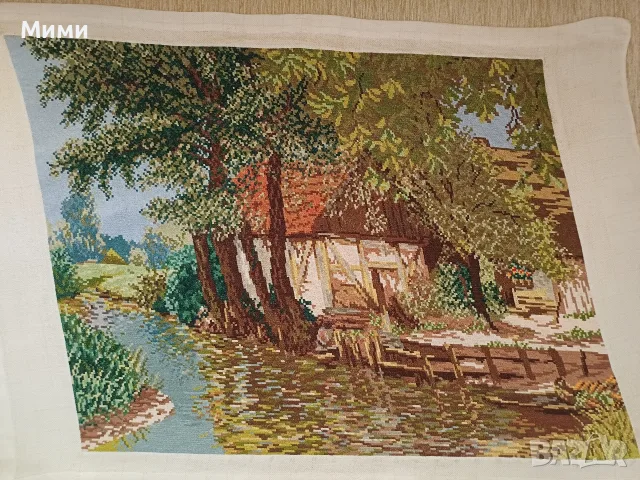 Гоблен " Запустялата воденица" и "Зимен залез"