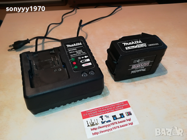 MAKITA-LI-ION БАТЕРИЯ И ЗАРЯДНО 3103221057, снимка 3 - Винтоверти - 36292472