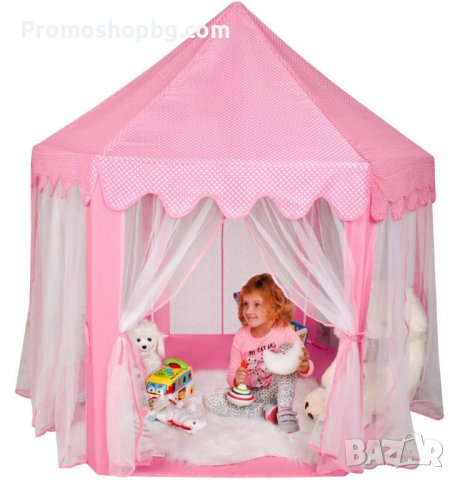 ПРОМОЦИЯ! Детска палатка - замък + чанта за съхранение, снимка 2 - Други - 39997074