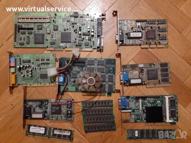 Антикварни  дъно слот1, санунд, видео ISA, PCI и др.