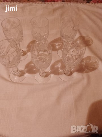 Кристални чаши за ракия "Бохемия"