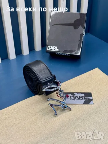 Karl Lagerfeld Колан Естествена Кожа Карл Лагерфелд - Налични Различни Цветове Код D2059, снимка 4 - Колани - 49397390