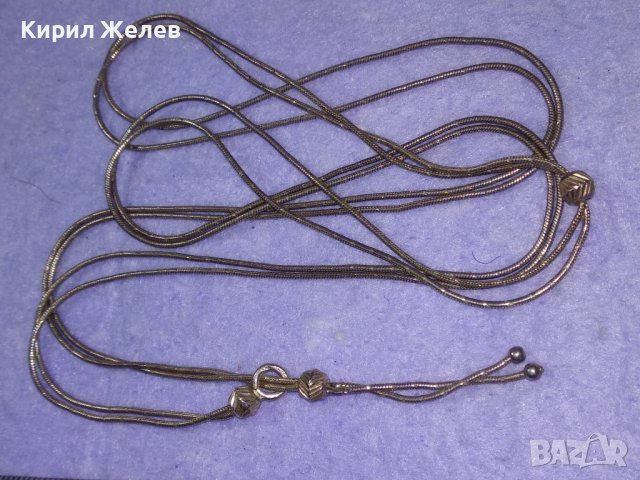 ФЕЕРИЧНО СТИЛНО СРЕБЪРНО ФЕШЪН АРТ КОЛИЕ СРЕБРО 925 ДИЗАЙНЕРСКИ ВИНТИДЖ РАЗДВИЖЕН МОДЕЛ 39920, снимка 2 - Колиета, медальони, синджири - 42599993