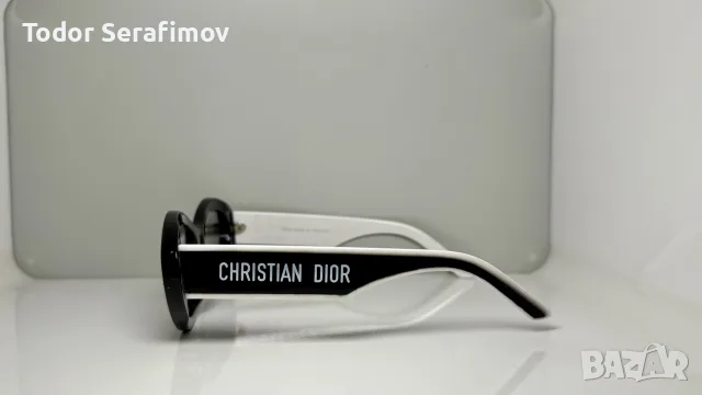Слънчеви очила Christian Dior CD Oval – Бели, снимка 3 - Слънчеви и диоптрични очила - 55612061