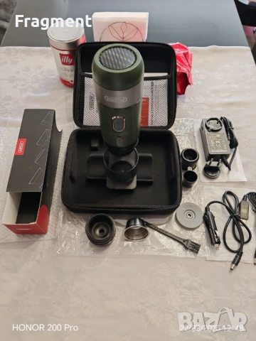 Преносима кафемашина HiBrew Нов модел Premium пълен комплект, снимка 3 - Кафемашини - 51456090