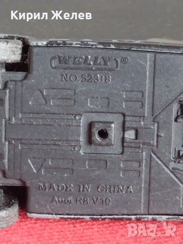 Метална количка AUDI R8 V 10 MADE IN CHINA WELLY хубав дизайн за КОЛЕКЦИЯ ДЕКОРАЦИЯ 37707, снимка 10 - Колекции - 40662192
