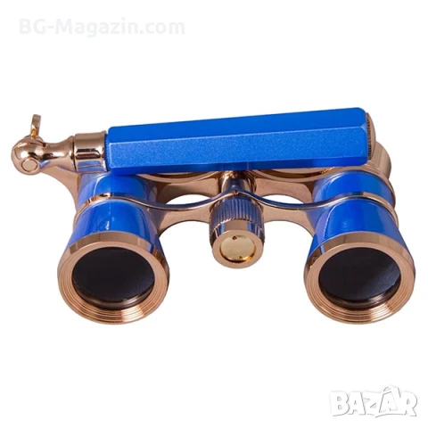 Луксозен син бинокъл за театър с дръжка 3×25 за опера концерти балет подарък театрален оперен, снимка 7 - Други ценни предмети - 50931332