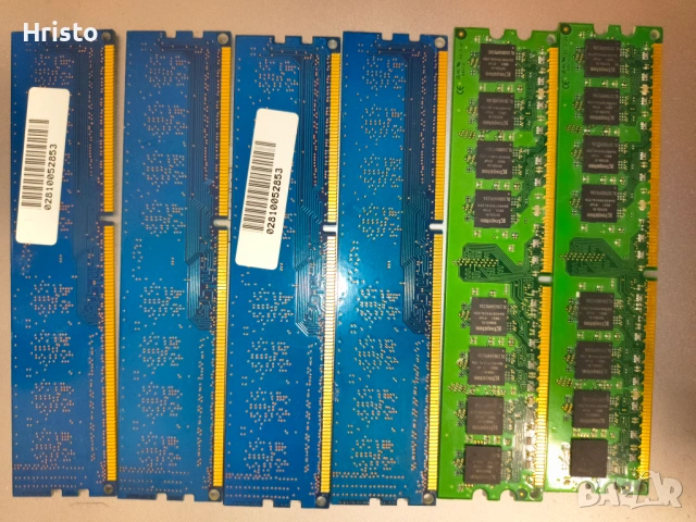 6 броя рам и 1 бр процесор работят,стар модел, снимка 5 - RAM памет - 53540935