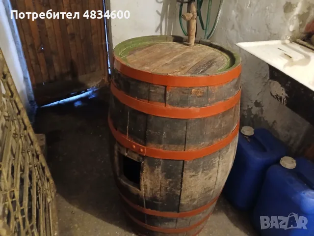 Буре за вино, дъбово, 220 л, снимка 2 - Бидони, бурета и бъчви - 55961968