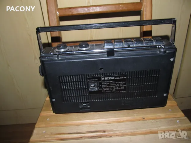 Maлък рядък радиокасетофон TENSAI - Singapore, снимка 6 - Радиокасетофони, транзистори - 49971611