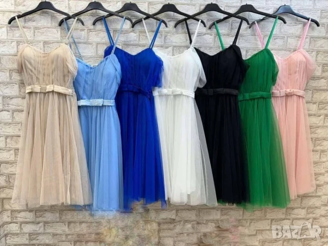 💙Рокли с богат тюл , снимка 5 - Рокли - 50622469