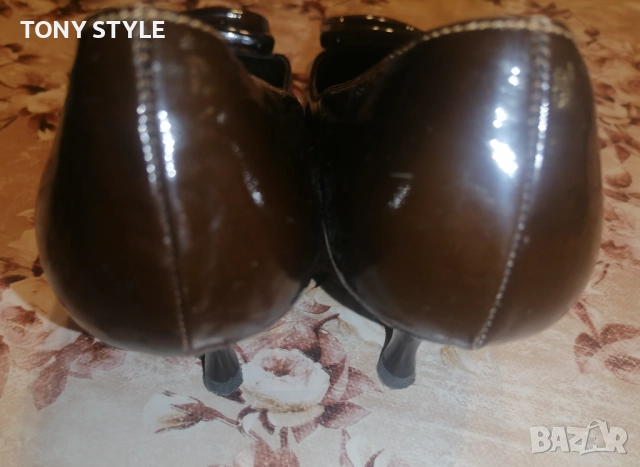 Италиански Дамски Обувки от Естествена Кожа 39, снимка 6 - Дамски елегантни обувки - 51488554