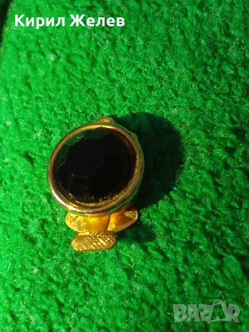 СТАРА ПОЗЛАТЕНА ВИНТИДЖ ЗАКОПЧАЛКА за КОЛИЕ с ФАСЕТИРАН КАМЪК КРИСТАЛ КАРАБИНКА за БИЖУ 26672, снимка 7 - Антикварни и старинни предмети - 34806288
