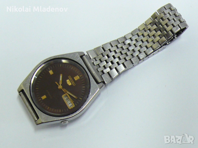 Автоматичен SEIKO 5 Мъжки ръчен часовник, работещ с Ден/Дата, снимка 6 - Мъжки - 52204909