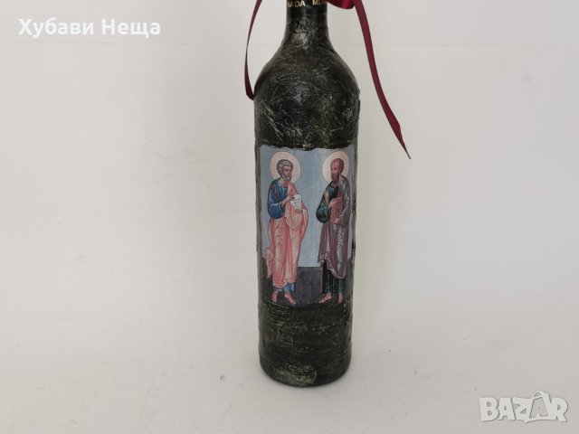 Бутилка за подарък Св.Св. Петър и Павел- НАЛИЧНА, снимка 2 - Икони - 35887456