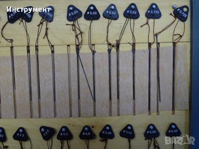 Комплект цилиндрични калибри за резба(телчета) Carl Zeiss Jena DDR Ф0.17-Ф6.35mm, снимка 5 - Други инструменти - 49128754