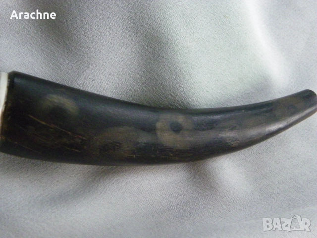 Оригинален химикал от рог на африкански бивол и зъб хипопотам, снимка 6 - Арт сувенири - 48248287