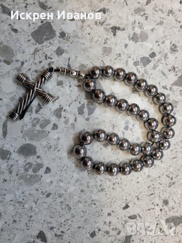 Броеница Хематит, снимка 2 - Други ценни предмети - 39448125