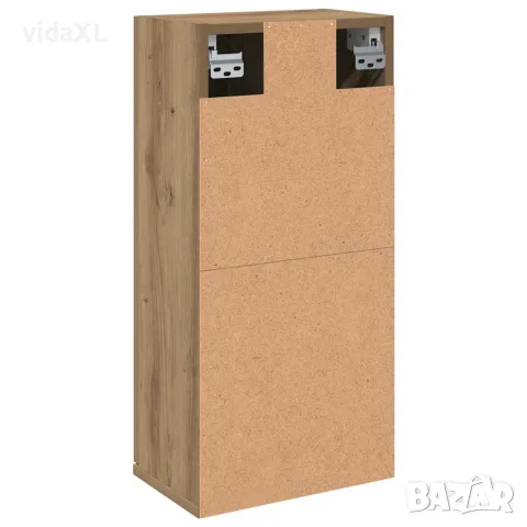 vidaXL Шкаф за баня за стенен монтаж, дъб артизан, 32x20x67 см, снимка 6 - Шкафове - 56148358