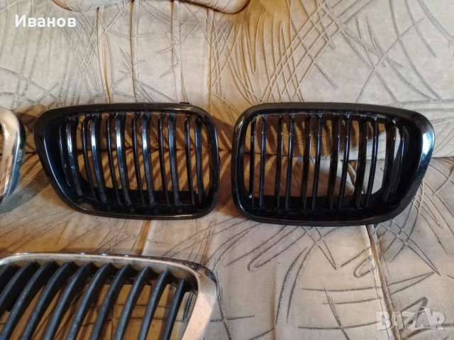 BMW E46 двойни черни и оригинални хромирани бъбреци , снимка 3 - Аксесоари и консумативи - 52915152