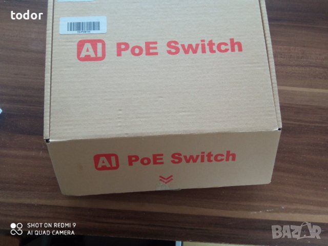нов poe switch 10/100mbps, снимка 1 - Суичове - 42562072
