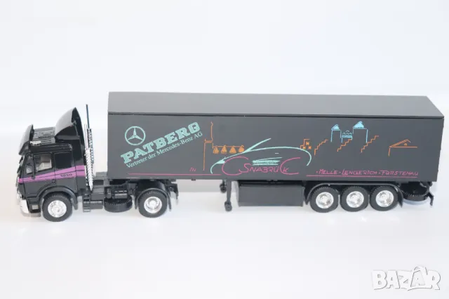HERPA 1:87 H0 MERCEDS BENZ КАМИОН ТИР МОДЕЛ КОЛИЧКА