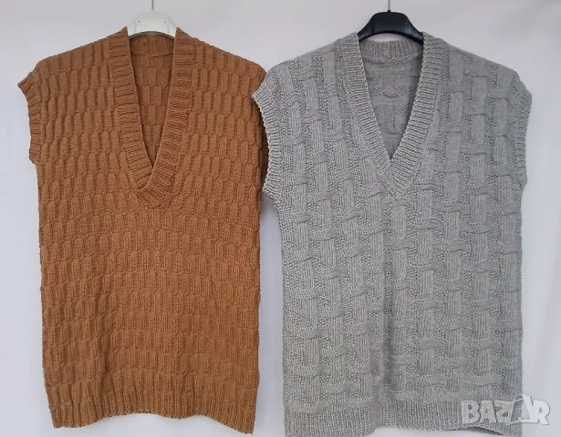 Ръчно изплетени мъжки вълнени елеци., снимка 1 - Други - 48942345